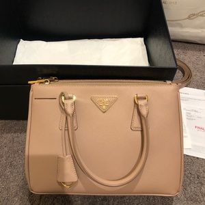 Prada Small Galleria Saffiano Leather Handbag